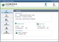 Comodo System Cleaner main screen