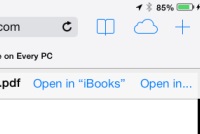 Open in iBooks