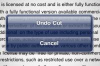 Undo Cut