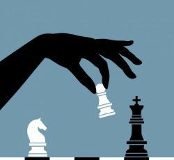 Playing chess image