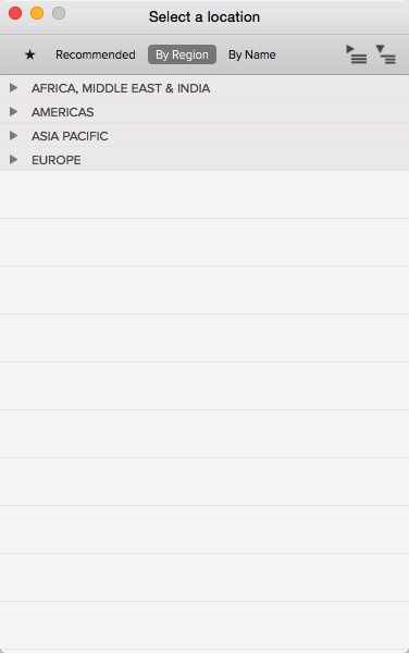 ExpressVPN Servers by region