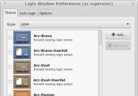 Login Window Preferences