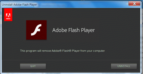 Flash uninstaller