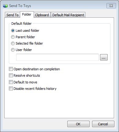 Folder options