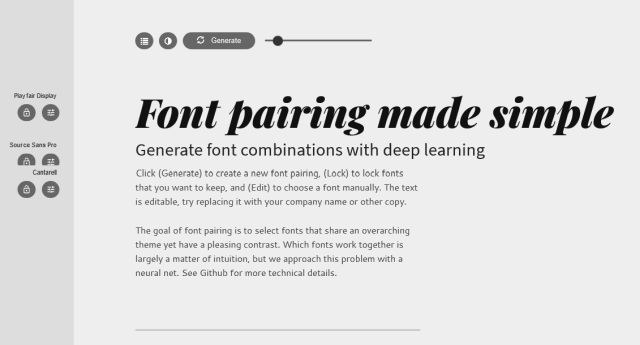 Fontjoy font pairing
