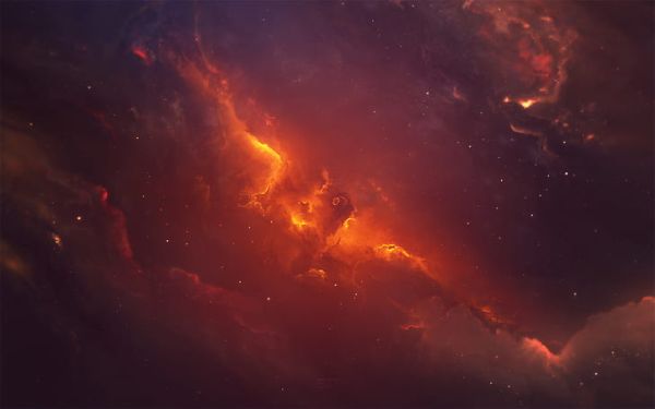 Dark Phoenix space nebula